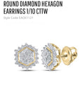 Load image into Gallery viewer, holiday gift sale Genuine Natural Real diamond earrings 100% Real diamonds NOT CZ Not lab made Not simulated best gift Free Gift Box
