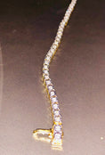 Load image into Gallery viewer, Real Diamond Bracelet | 10k Gold Vermeil | Tennis Bracelent | Hiphop Tennis Chain | Bracelet | For Him | For Her | Christmas Gift
