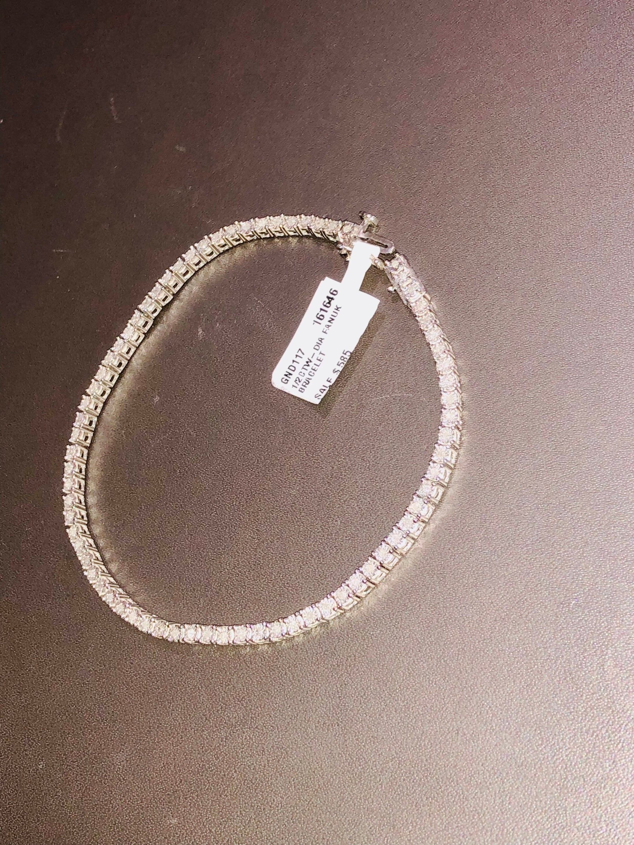 10k White Gold Vermeil | Real Diamond Bracelet | Tennis Bracelent | Hiphop Tennis Chain | Bracelet | For Him | For Her | Christmas Gift