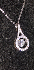 Load image into Gallery viewer, Exquisite dancing diamond Swarovski Crystal hand made beautiful necklace the sparkle is a true statement maker best gift for holiday
