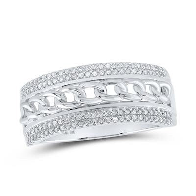 10K White Gold | Diamond Ring | Luxury Diamond Jewelry | HipHop Ring for men | Wedding Band | Real Diamond Ring | Christmas Gift