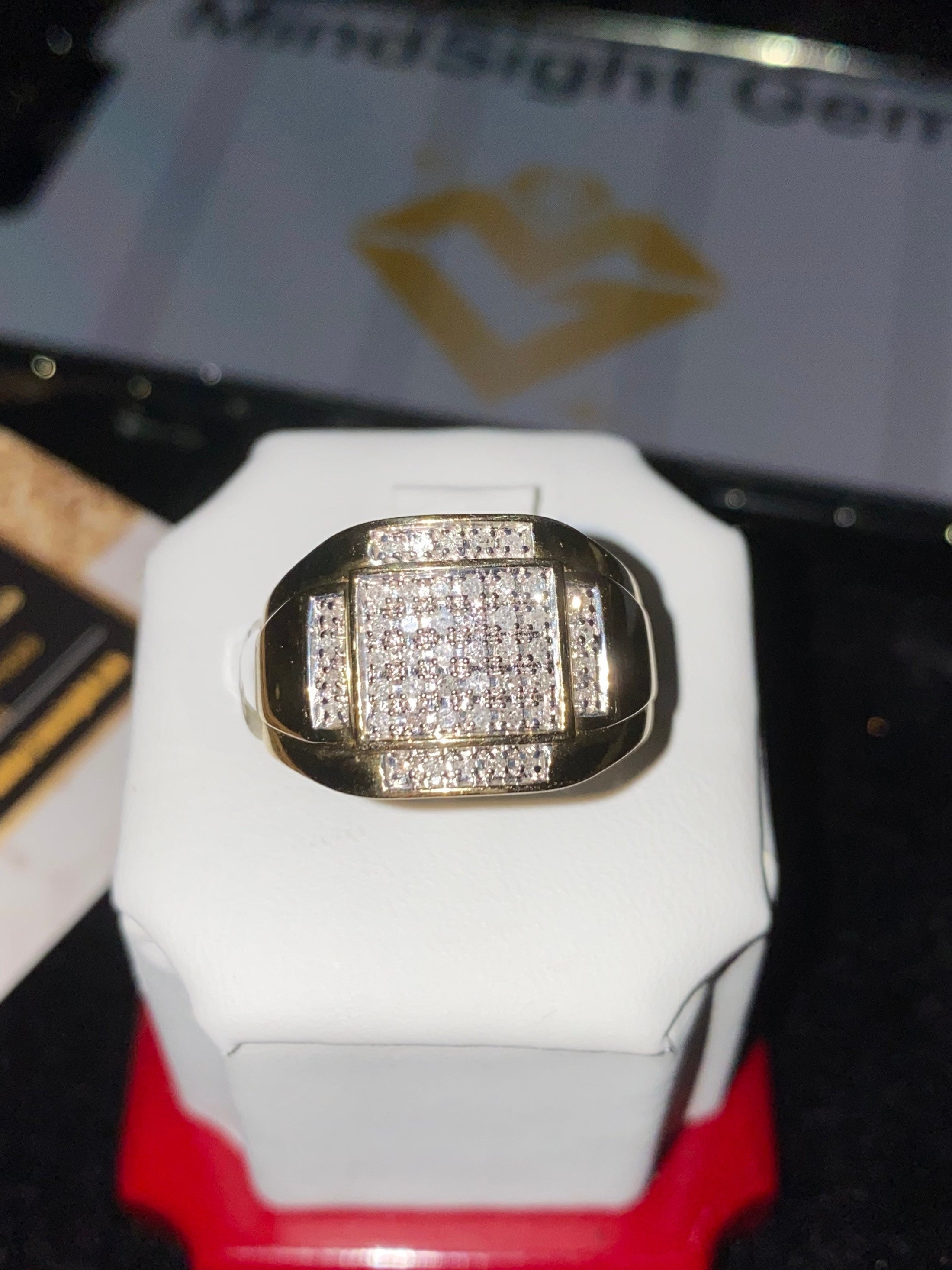 10K Real Gold | Natural Diamond Ring | Luxury Diamond Jewelry | HipHop Jewelry | Gold Ring | Real Diamond Ring | holiday Sale | Men Ring