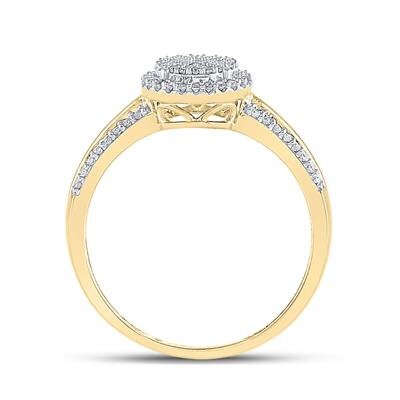 10k Solid Gold Genuine Real Diamond Bridal Engagement Ring Not Plated Not Cz Not moissanite Free Appraisal Free Shipping Free Gift Wrapping!