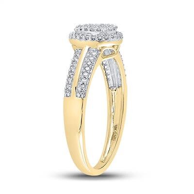 10k Solid Gold Genuine Real Diamond Bridal Engagement Ring Not Plated Not Cz Not moissanite Free Appraisal Free Shipping Free Gift Wrapping!