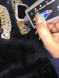 Cargar la imagen en la vista de la galería, Real Diamond Apple Watch Case | Luxury Diamond Case | Series 7 Apple Case 41/45mm | Apple Watch Bezel Diamond | Hiphop Watch |10K Gold Band

