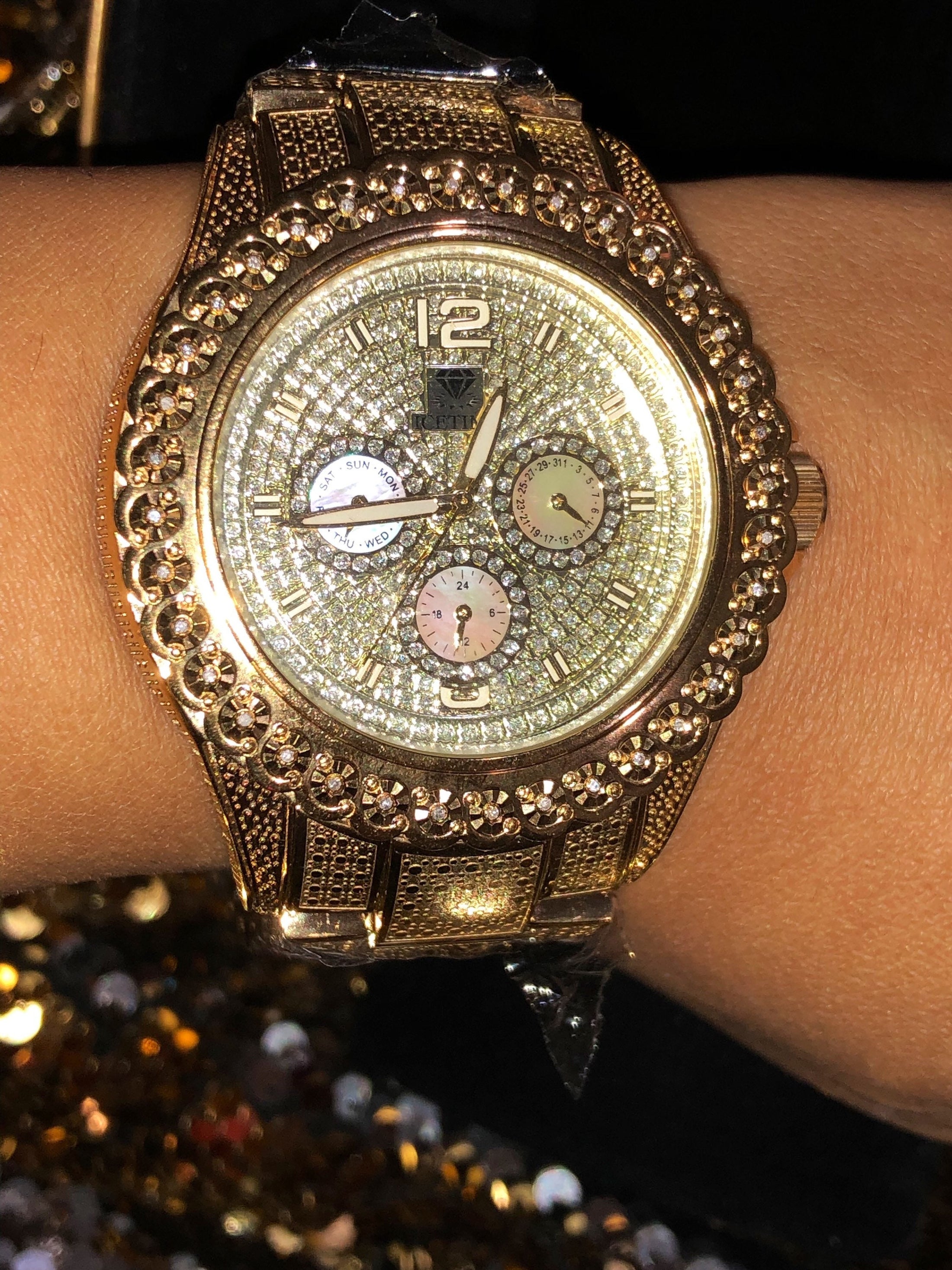 Diamond Exquisite | King of Bling Iced Out | Diamond Watch | Blinged Out Watch | For Him | For Her | Christmas Gift