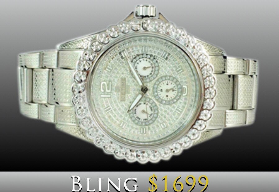 Diamond Exquisite | King of Bling Iced Out | Diamond Watch | Blinged Out Watch | For Him | For Her | Christmas Gift
