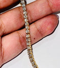Load image into Gallery viewer, 14kt Real Gold 2 carat Natural SI certified Diamond Tennis Bracelet NOT plated FREE appraisal best Gift Unbeatable unbelievable Best Gift!
