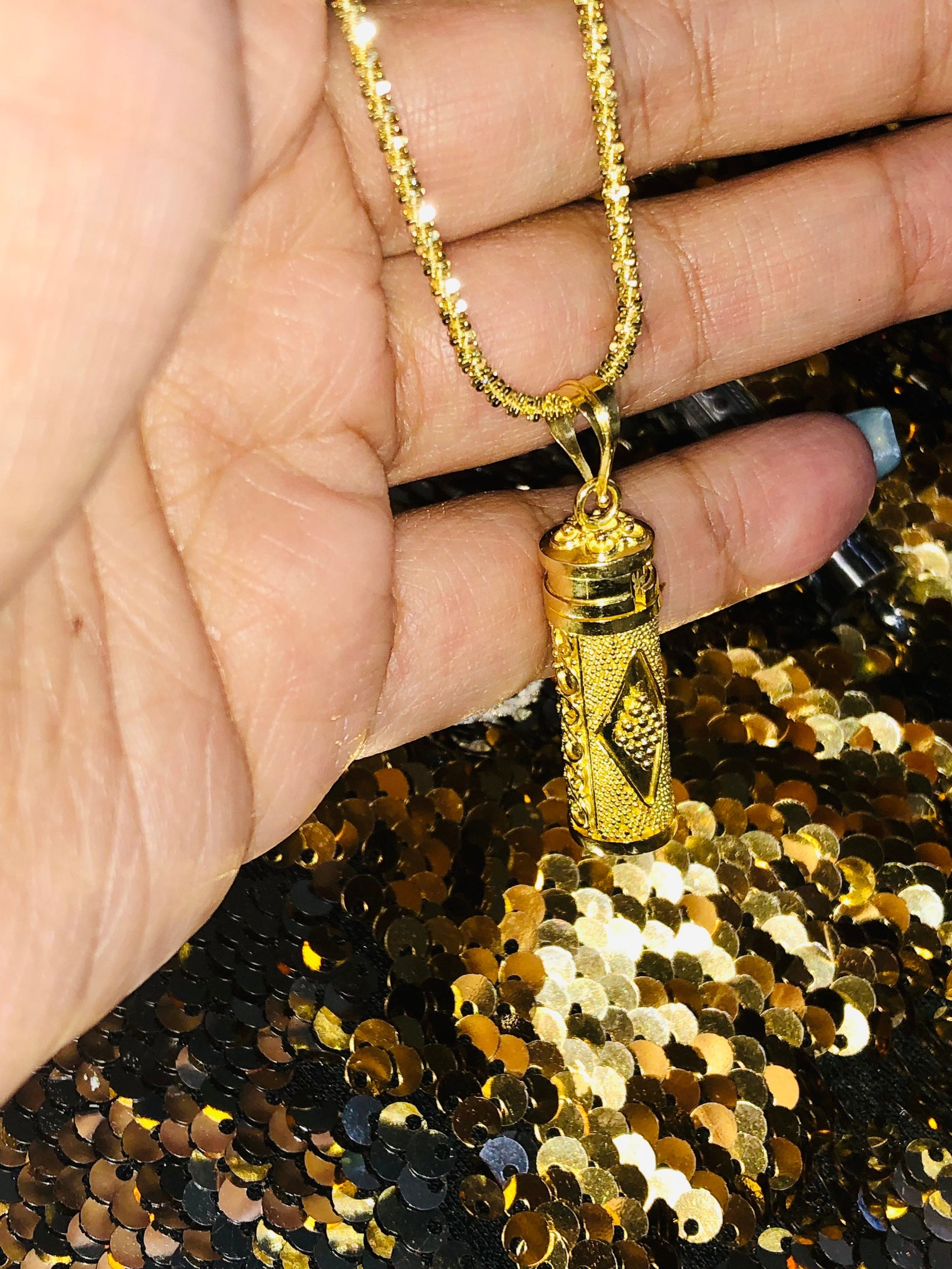 14k Gold Vermeil | Cremation Urn Necklace | Urn Necklace For Human Ashes | Cremation Necklace | Ashes Holder | Urn Jewelry | Christmas SALE!