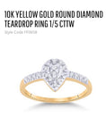 Load image into Gallery viewer, 10k solid real gold real Diamond promise engagement wedding bridal anniversary birthday gift ring for women not plated not CZ free appraisal
