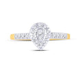 Load image into Gallery viewer, 10k solid real gold real Diamond promise engagement wedding bridal anniversary birthday gift ring for women not plated not CZ free appraisal
