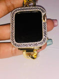 Load image into Gallery viewer, Genuine Diamond Apple Watch Case | Luxury Diamond Watch Case | Series 7/8 Apple Watch 41/45mm | Apple Watch Bezel Diamond | Hiphop 38mm 40mm
