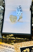 Cargar la imagen en la vista de la galería, Real Gold Urns | Real Diamond Cremation Urn | Urn Necklace For Ashes 10k solid Gold | Cremation Necklace | Keepsake Heart Urn jewelry
