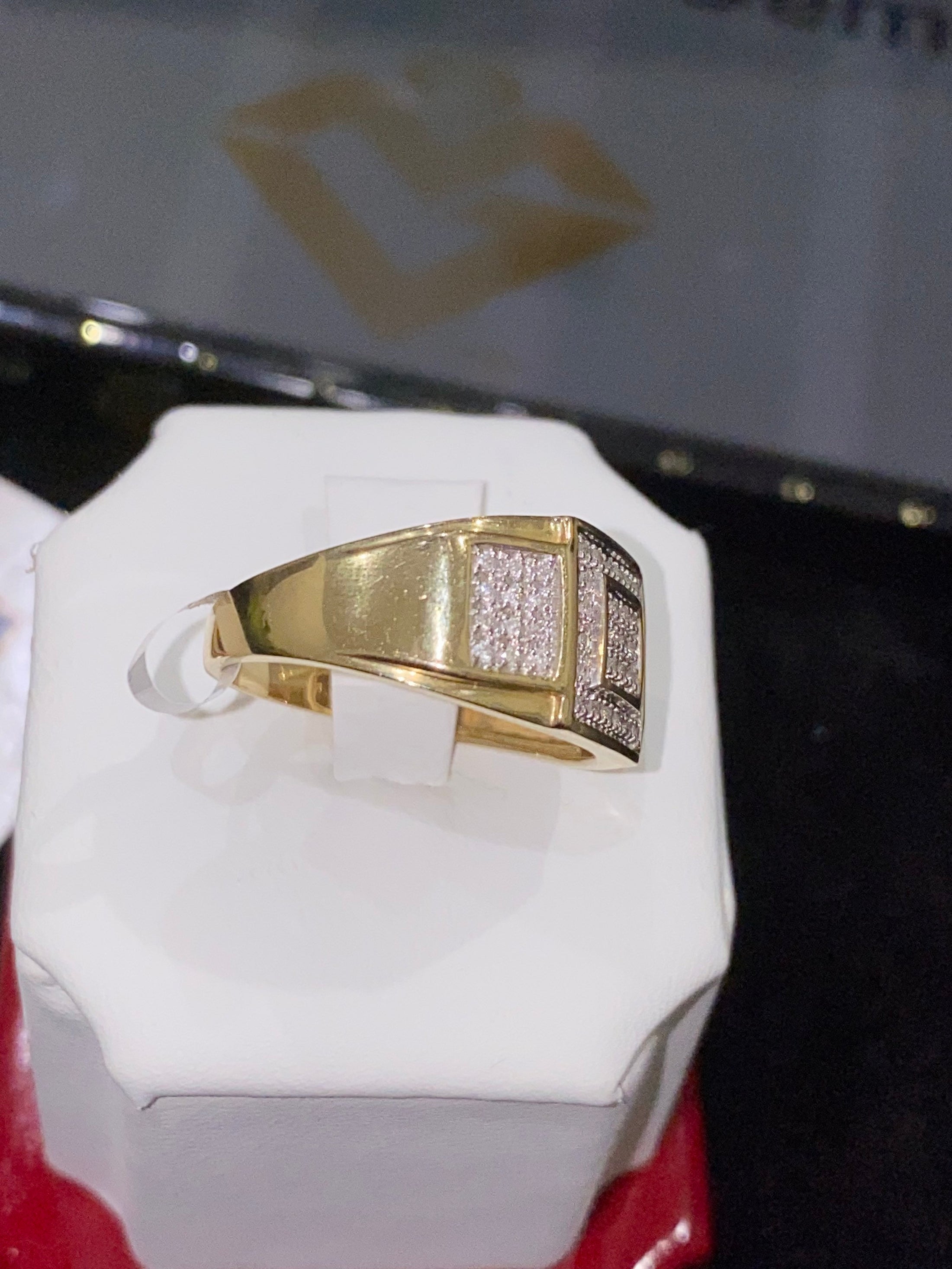 10K Real Gold | Natural Diamond Ring | Luxury Diamond Jewelry | HipHop Jewelry | Gold Ring | Real Diamond Ring | holiday Sale | Men Ring