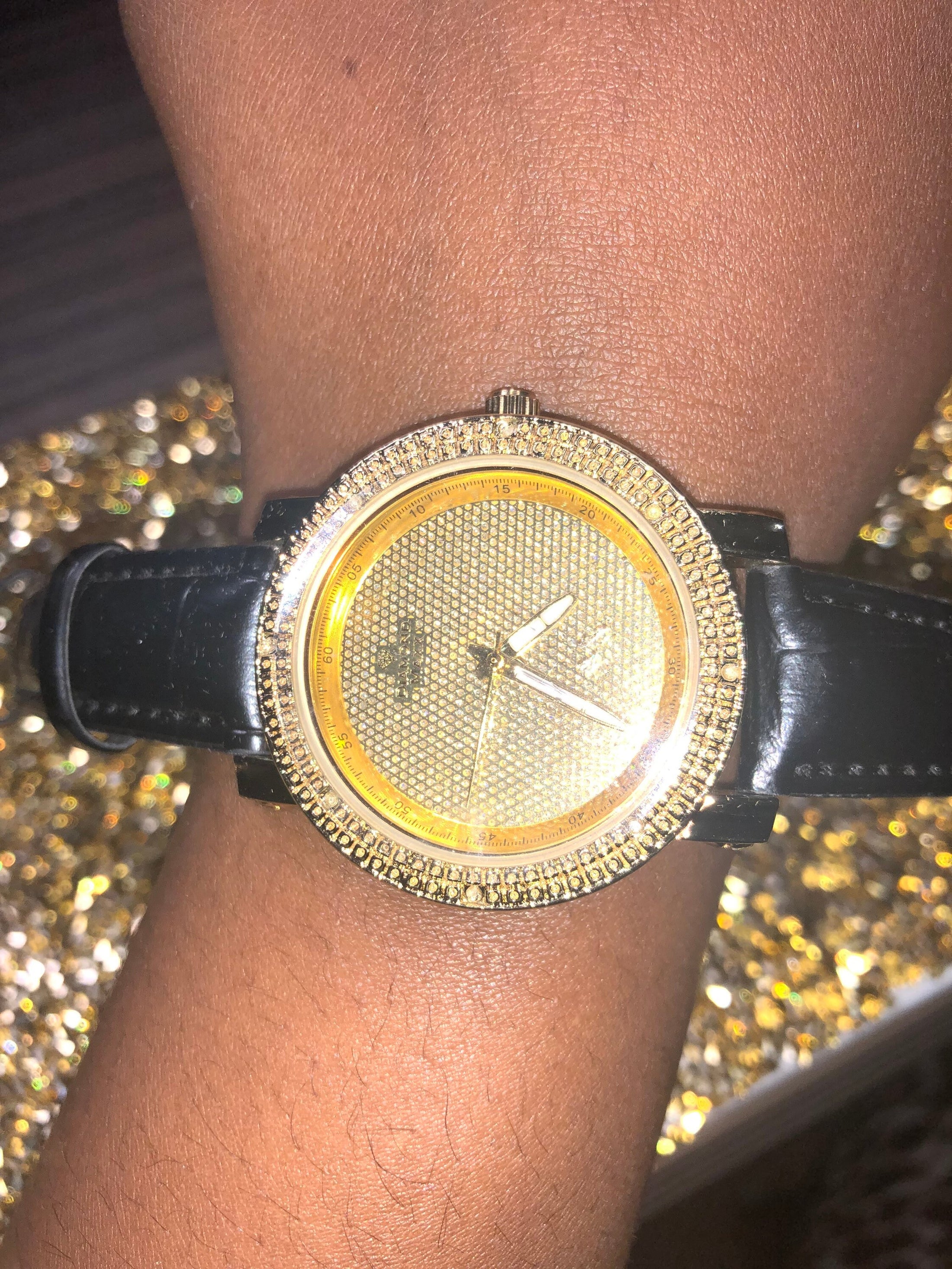 Real diamond watch for women, genuine natural diamond, gift for women, engagement gift, wedding anniversary, birthday gift, holiday Sale