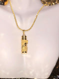 Load image into Gallery viewer, 14k Gold Vermeil Exquisite Urn Jewelry Cremation Jewelry for Women - Urn Necklace for Human Ashes - Cremation Necklace - Ashes flower urn
