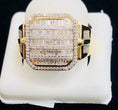 Load image into Gallery viewer, holiday Semi Annual Blowout Sale! 10k solid gold Mens custom Designer 1ct SI diamond baguette ring! Free appraisal included w/ Documents
