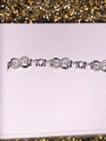 Cargar la imagen en la vista de la galería, 10k White Gold Vermeil | Diamond Bracelet For Mom | Mom Bracelet | For Her | For Mom | Christmas Gift
