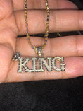 Load image into Gallery viewer, 10k solid gold KING pendant for men, NOT plated, gift for him, holiday sale, best gift for dad, husband, boyfriend, free appraisal, wow

