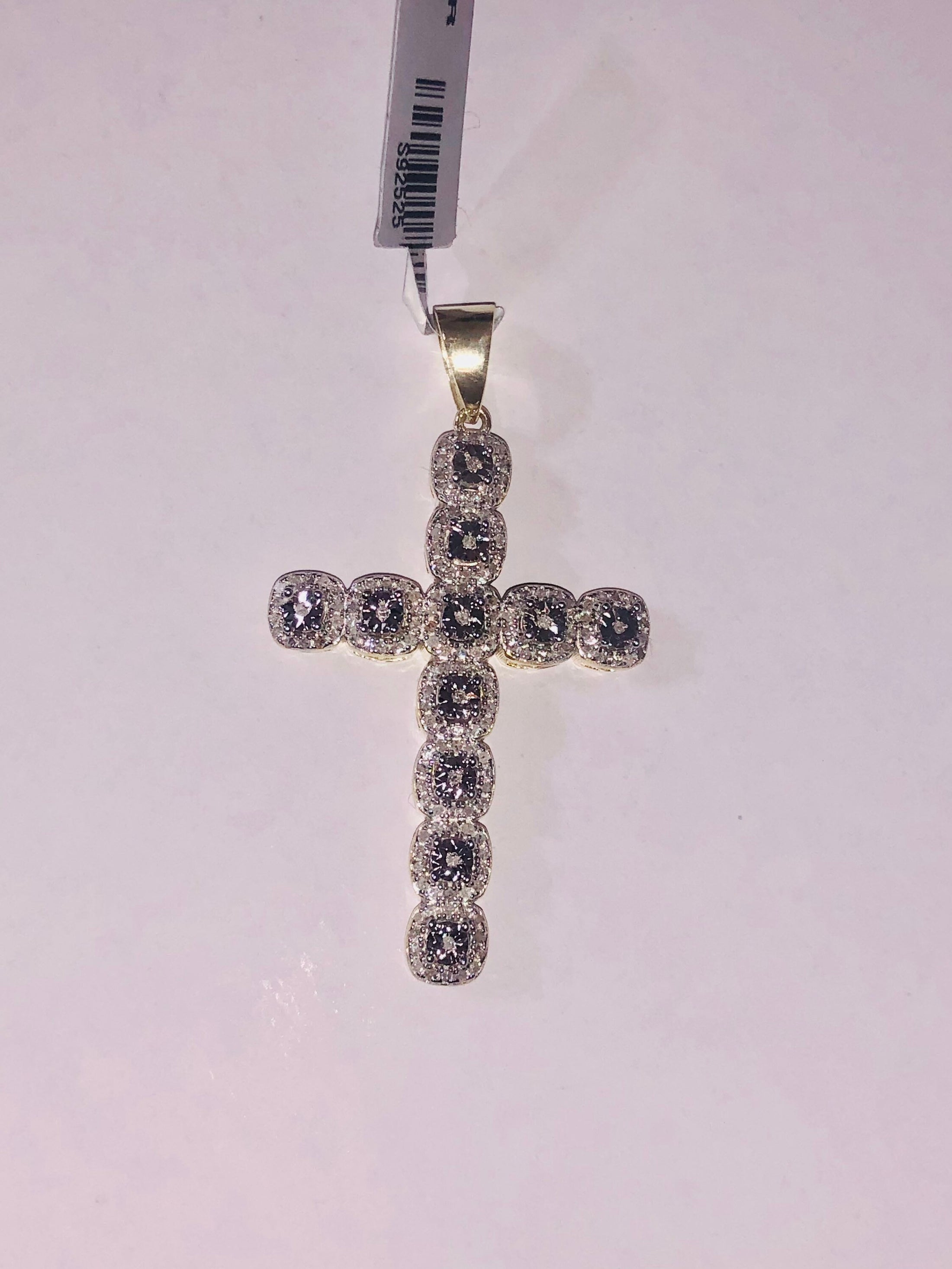 Genuine real diamond stunning cross pendant, large size, natural diamonds, NOT CZ not moissanite best gift for men, big cross charm for him