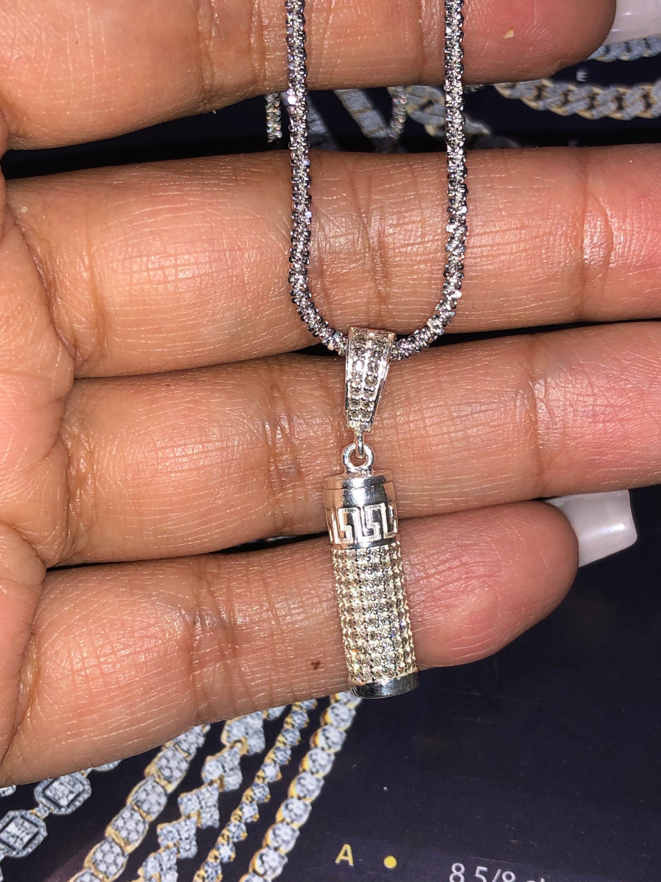 10k White Gold Vermeil| Cremation Necklace | Cremation Jewelry | Cremation Urn | Urn Jewelry | Ashes | Memorial 925 | Keepsake Gift