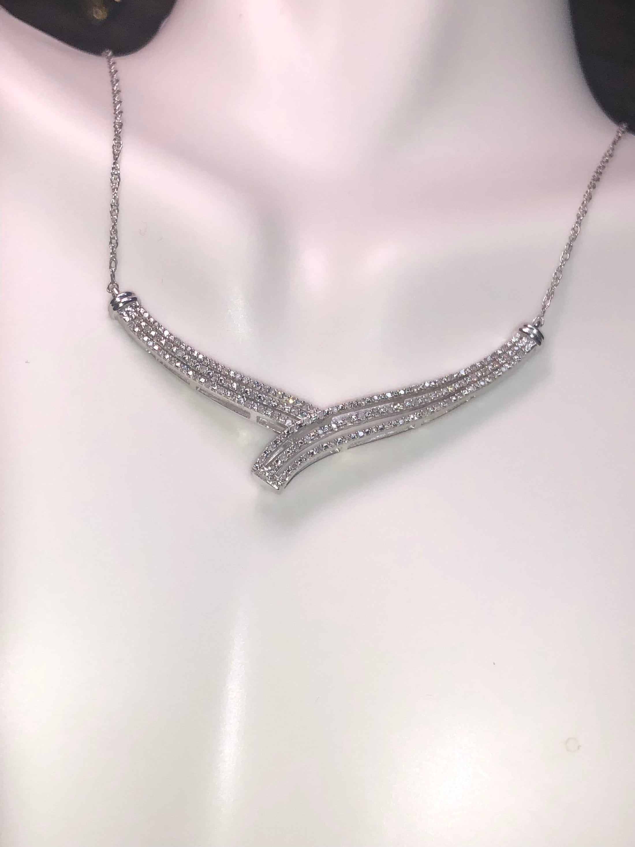 Genuine Diamond necklace for women, bridal jewelry, 100% real diamonds, NOT CZ NOT moissanite, Best gift for holiday, Huge sale, 1/2ct