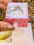 Cargar la imagen en la vista de la galería, 10k Solid Gold Real Diamond A initial ring, real diamond, real gold, Not CZ Not Plated, free appraisal, for men or women, Monogram, Diamond
