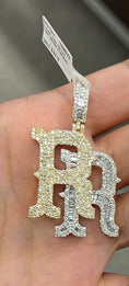 Load image into Gallery viewer, RR 10k solid gold Genuine si diamond pendant custom made only one like it
