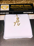 Load image into Gallery viewer, A Initial | 10k Gold | Diamond Letter | Initial Charm | SI Diamond | For Her | For Him | Christmas Gift
