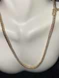 Load image into Gallery viewer, Diamond Tennis Chain | Necklace | 10k Gold Vermeil | 1-1/5cttw | Bling | Iced Out | 18 inch Chain | For Him | For Her | Christmas Gift
