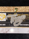Cargar la imagen en la vista de la galería, Real Diamond “Trap” pendant charm w/Rope chain Not CZ not moissanite not lab Biggest sale on genuine diamond pendants Authenticity card incl
