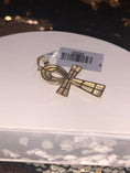 Load image into Gallery viewer, Rea Diamond Egyptian Ankh Cross Charm Pendant • 10K Gold Vermeil Pendant • Egyptian Ankh Cross Pendant • Cross Charm • Gift for Men • Sale •
