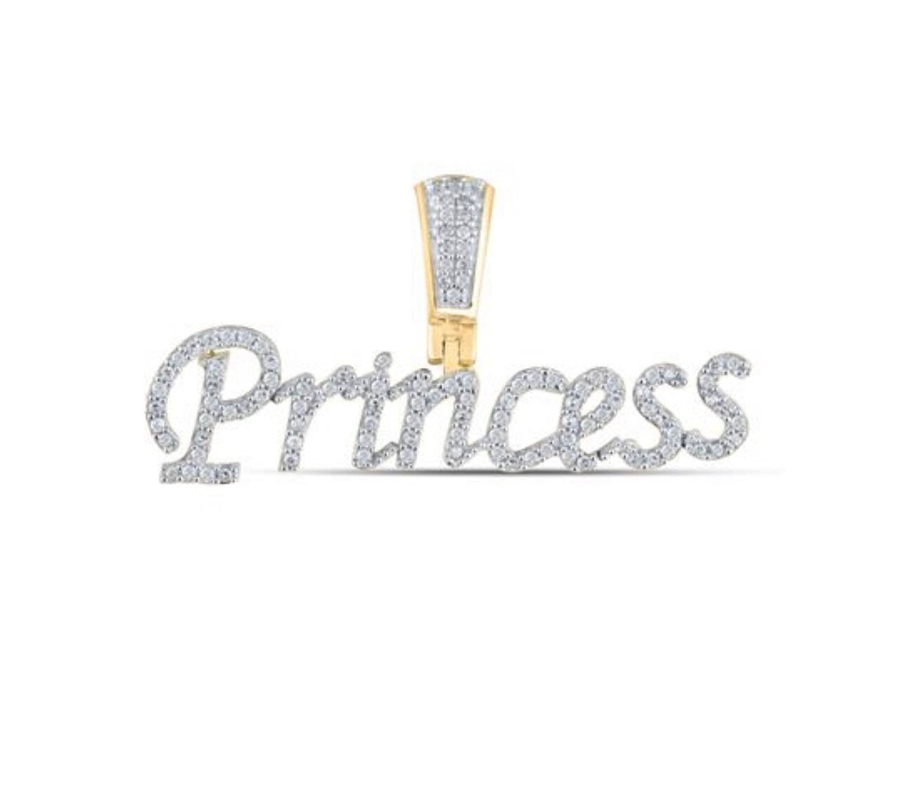 Princess Pendant | 10k Gold | Diamond | Bling | Luxury | Custom Pendant | For Him | For Her | Christmas Gift