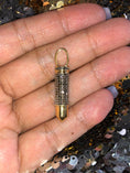 Cargar la imagen en la vista de la galería, Real Diamond Bullet Pendant charm, NOT CZ Not lab made, not Moissanite, best gift for gun collectors, ammunition jewelry, best gift for men,
