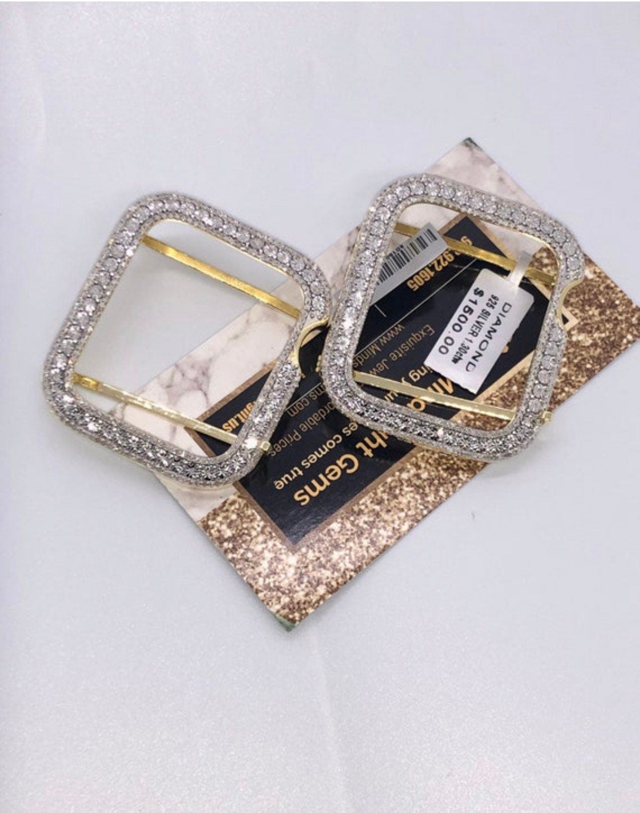 Real Diamond Apple Bezel | Luxury Diamond Watch case | Series Apple Watch 38mm/40mm/41mm/42mm/44mm/45mm | Apple Watch Bezel Diamond series 8