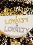 Cargar la imagen en la vista de la galería, 10k solid Gold vermeil LOYALTY pendant, 100% real genuine diamond charm for men women, authenticity card incl, custom iced out hiphop charm
