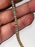 Load image into Gallery viewer, 10k solid gold unisex real 1 carat diamond tennis bracelet. Comes w/ certificate of authenticity. Not plated! Not fake stones! All natural!
