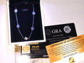 Load image into Gallery viewer, GRA Certified 2.50 carat solitaire moissanite diamond necklace, GRA document included, stunning necklace, 100% passes diamond test, Gift,
