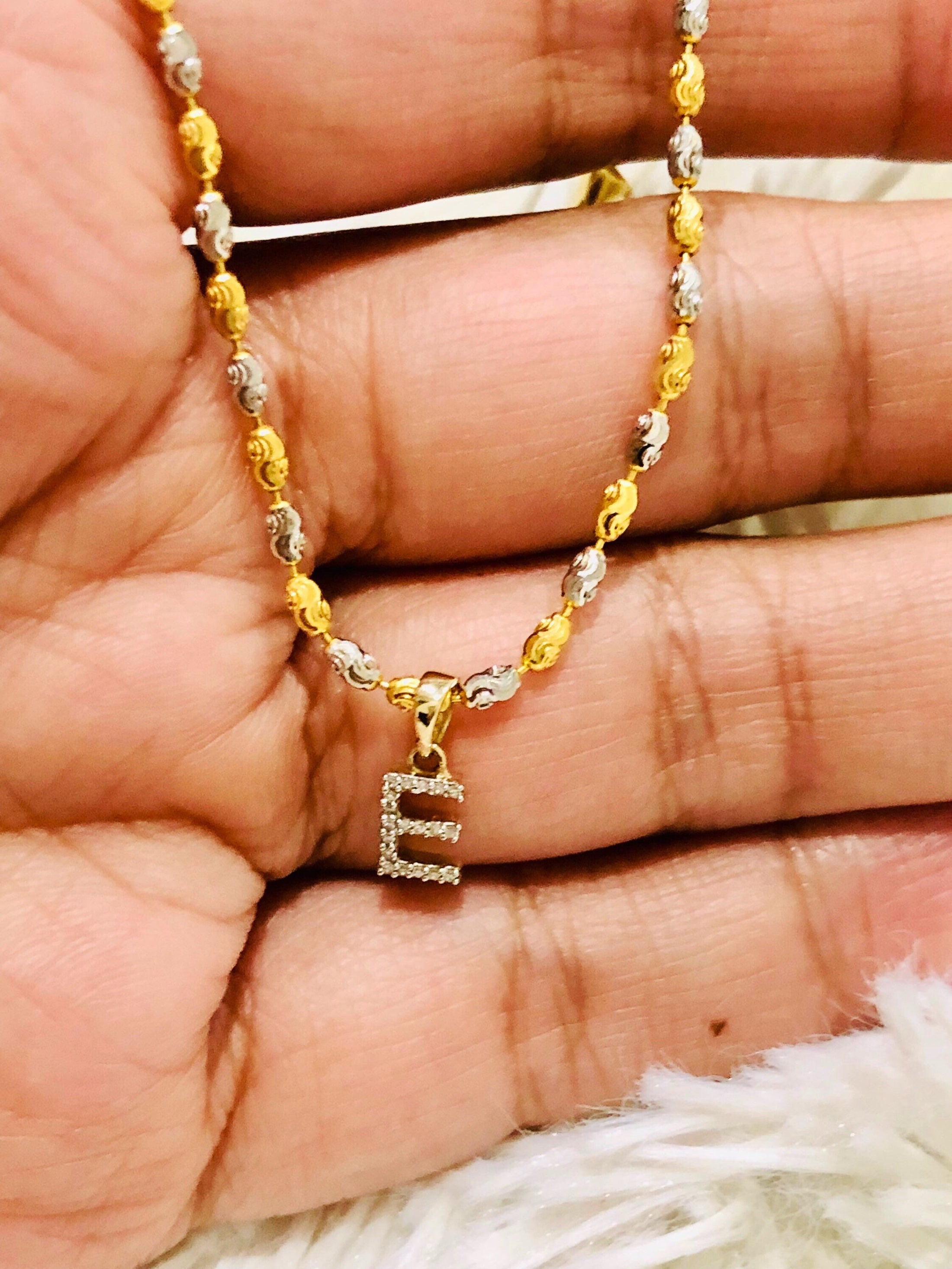 10k Solid Gold Diamond initial Bracelet - Custom Letter Bracelet - Personalized Initial Bracelet - Birthday Gift - Personalized Gift Gold Kt