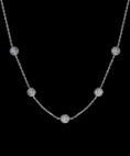 Load image into Gallery viewer, GRA Certified 2.50 carat solitaire moissanite diamond necklace, GRA document included, stunning necklace, 100% passes diamond test, Gift,
