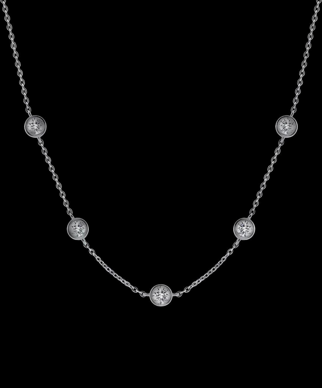 GRA Certified 2.50 carat solitaire moissanite diamond necklace, GRA document included, stunning necklace, 100% passes diamond test, Gift,