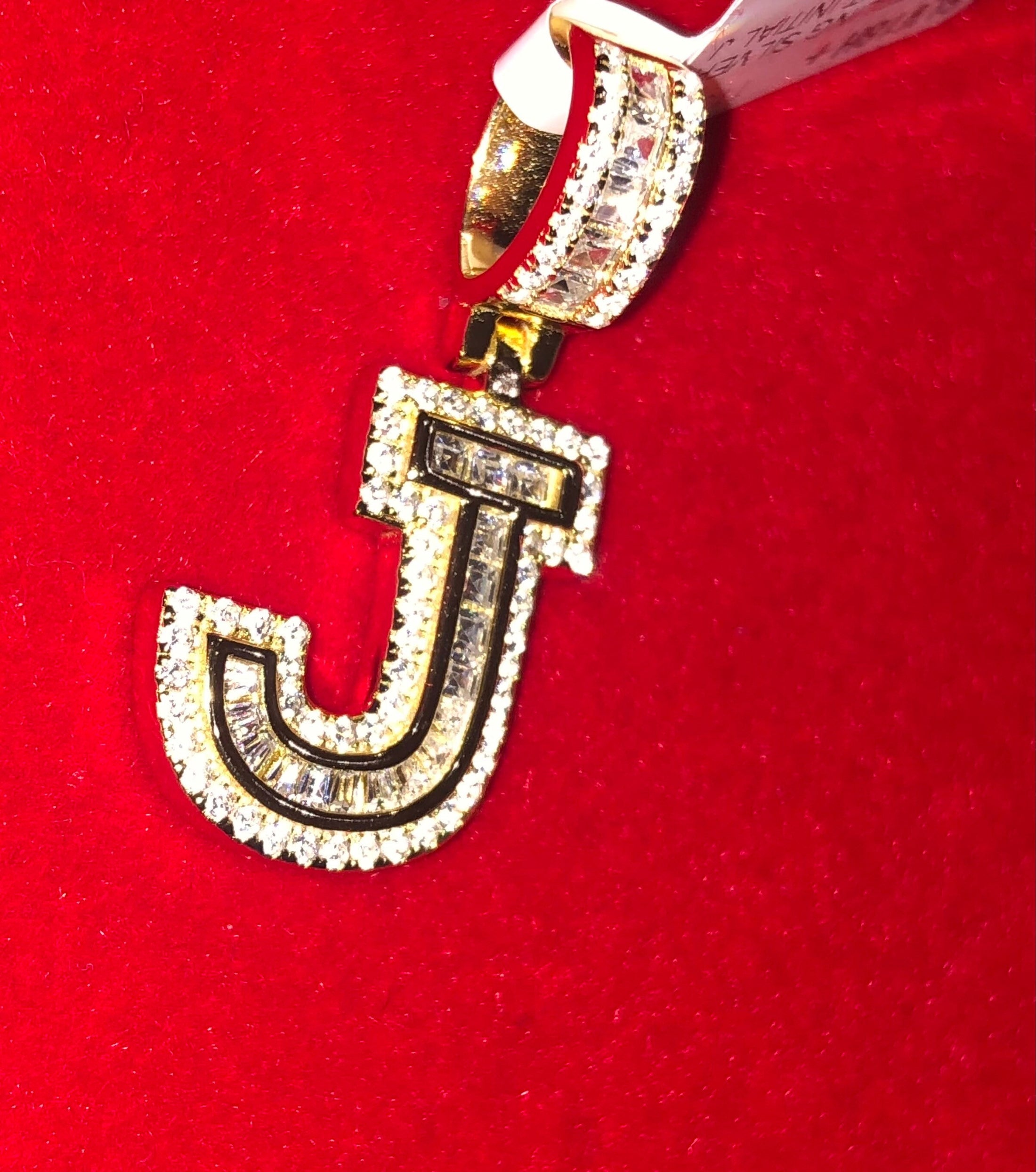 J initial pendant, monogram initial letter charm, crafted in real gold layering, personalized letter pendants, unisex necklace name charm,