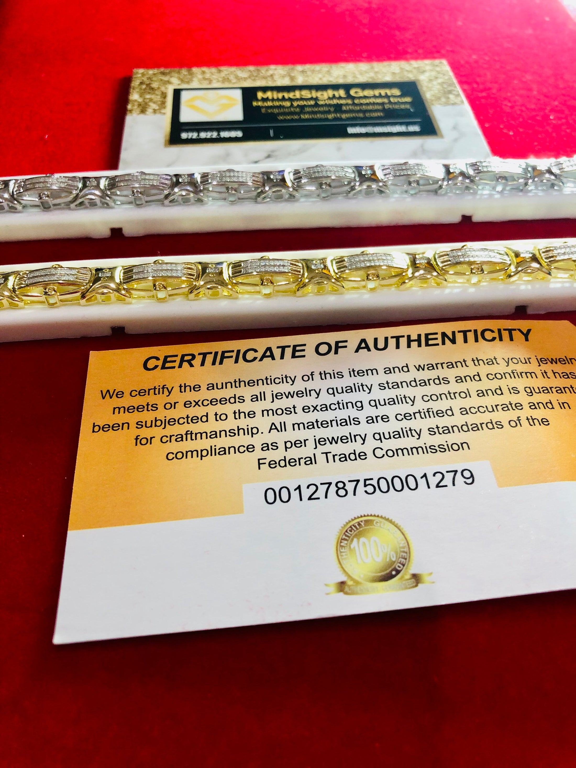 14k Gold Vermeil Natural Diamond Bracelet | Real Diamond Tennis Bracelet Chain | Free Gift Wrap | Christmas Gift | Black Friday Sale