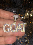 Load image into Gallery viewer, GOAT Pendant | Greatest of All Time | 10K Gold Vermeil | Diamond Pendant | For Him | For Her | Christmas Gift
