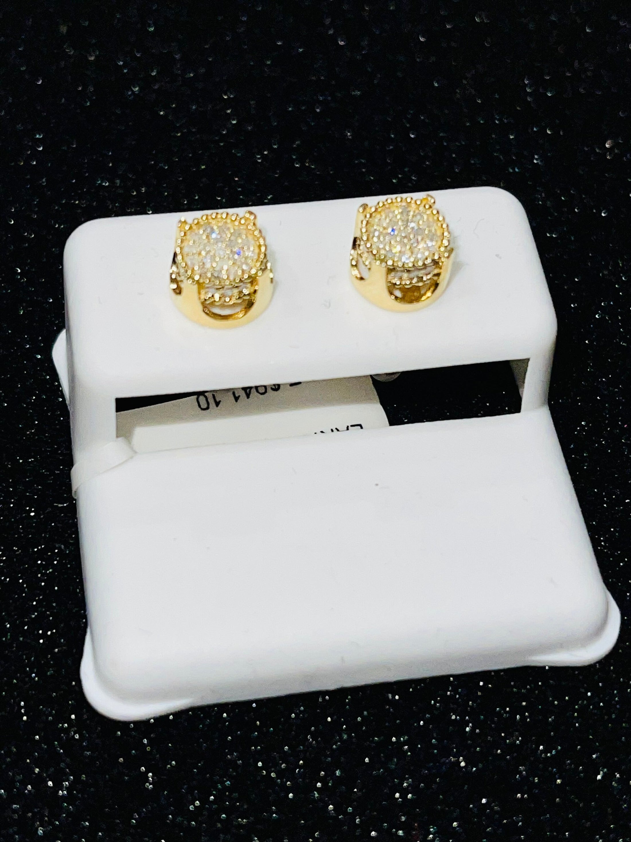 Luxury Diamond Studs | 10k Gold | Real Gold | Diamond Earring | For Him | For Her | Christmas Gift