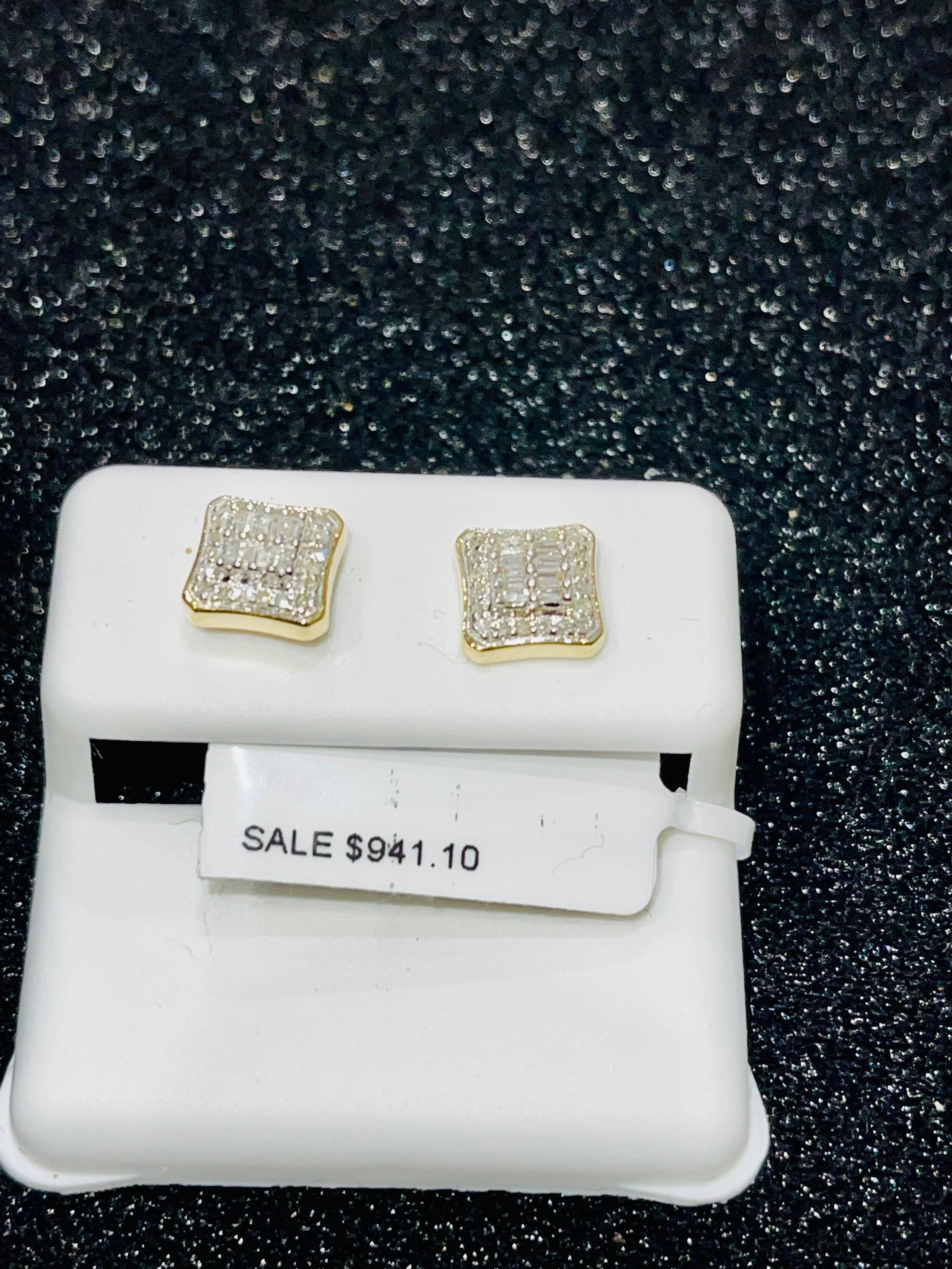 Luxury Diamond Studs | 10k Gold | Real Gold | Diamond Earring | For Him | For Her | Christmas Gift