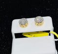 Load image into Gallery viewer, Luxury Diamond Studs | 10k Gold | Real Gold | Diamond Earring | For Him | For Her | Christmas Gift
