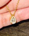 Load image into Gallery viewer, Breathtakingly stunning Certified Diamond Urn necklace, cremation jewelry for ashes, necklace for ashes, human ashes, Real 14k gold vermeil
