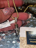 Cargar la imagen en la vista de la galería, Real gold Cremation Urns | Urn for Ashes | Urn For Human/pet Ashes | Cremation Urn Ring | Ashes Holder | | 10k Solid Gold Real Diamond Cross
