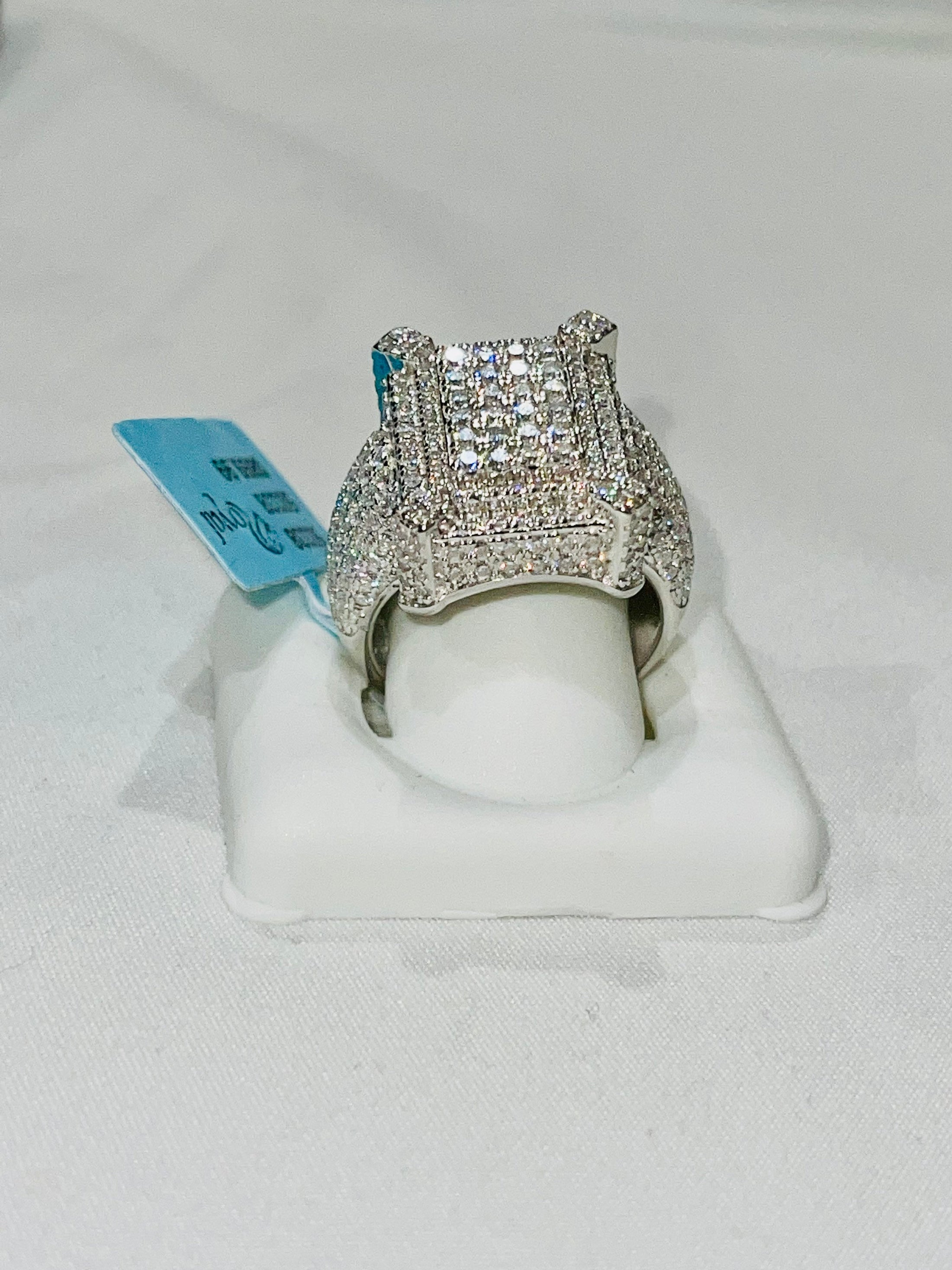 VS D Clarity GRA Certified Mens Iced out Ring, 14k Gold Vermeil Lab Grown Moissanite Diamond Custom ring for men, Best Gift For Him, anniver